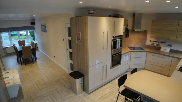 Kitchen and dining area